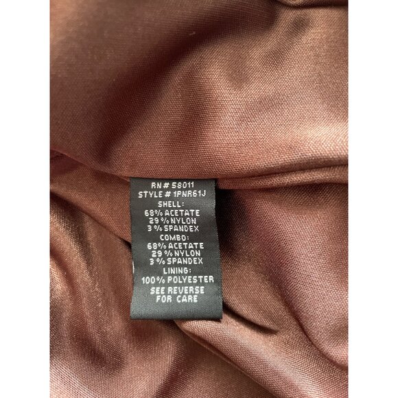 JAX Square Neckline Satin Cocktail Dress Size 10 - Picture 10 of 12